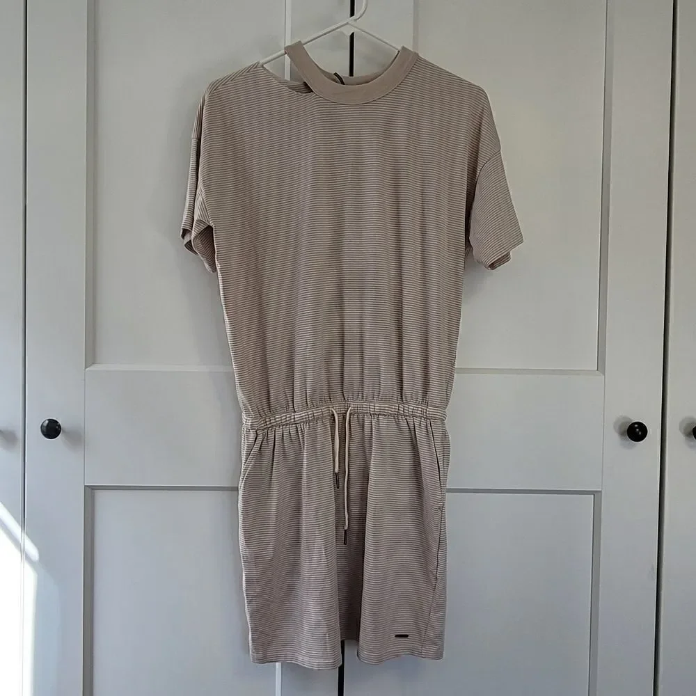 n:PHILANTHROPY flores dress in gold dust stripe
